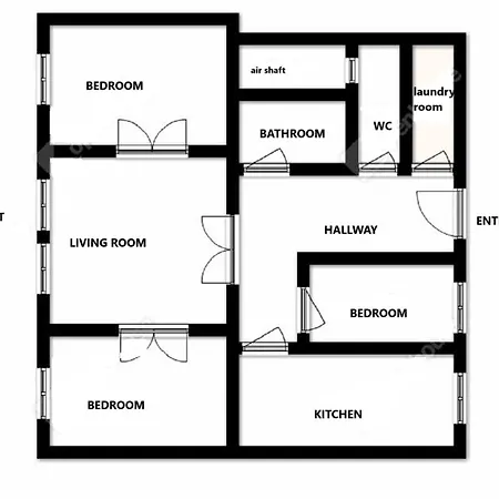 Apartment Black & White Budapest