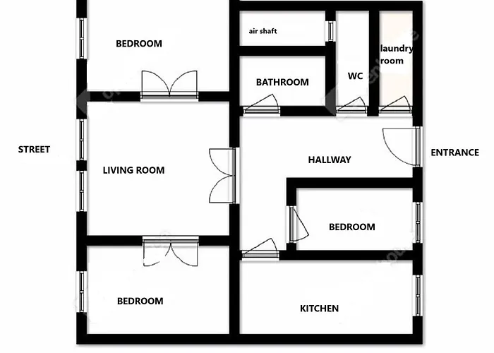 Апартаменты Black & White At Nyugati Station - 3 Separate Br Будапешт